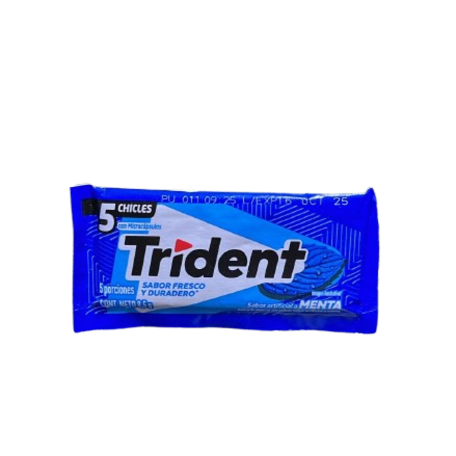 Trident Menta X5 Chicles Trident Menta X5 Chicles
