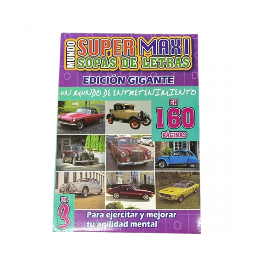 Sopa De Letras Gigante 160 Paginas Super Maxi Fabriescolares