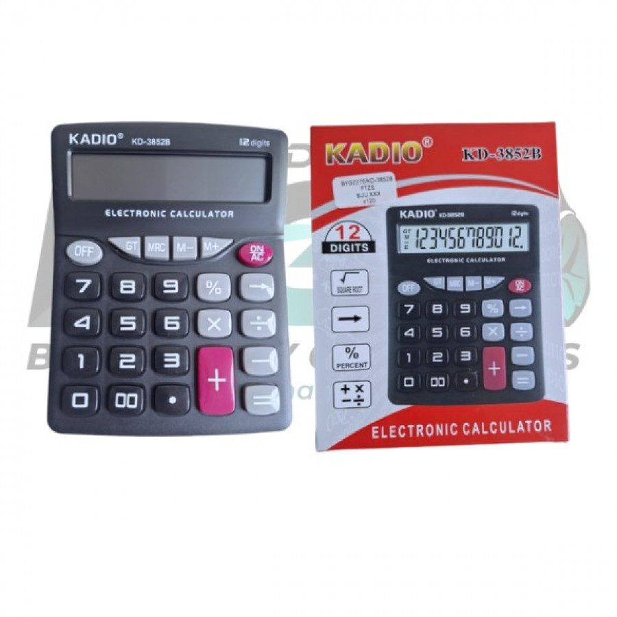 Calculadora Kadio 12 Dig Grande Kd-3852b