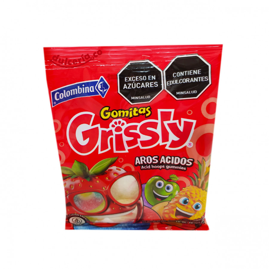Gomitas Grissly Aros Acidos 72g Gomitas Grissly Aros Acidos 72g