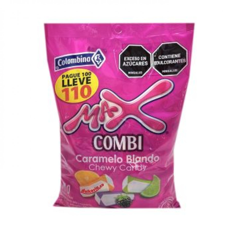 Caramelo Max Combi Caramelo Blando 440g Bolsa X 110 Unds Caramelo Max Combi Caramelo Blando 440g Bolsa X 110 Unds