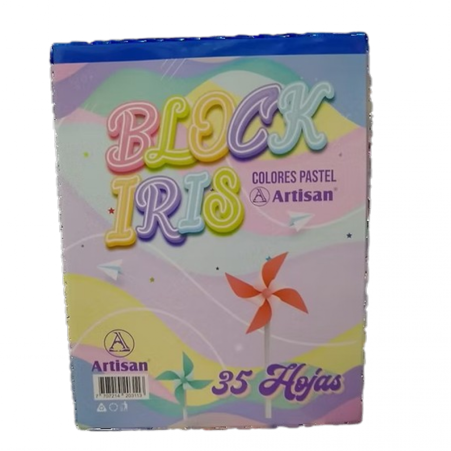 Block Iris Carta Colores Pasteles Artisan Block Iris Carta Colores Pasteles Artisan