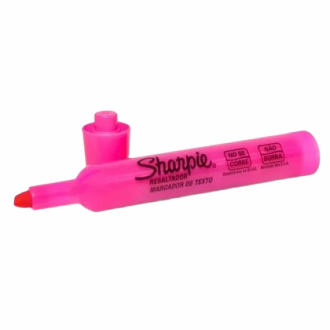 Resaltador Sharpie Rosado Punta Gruesa X Und