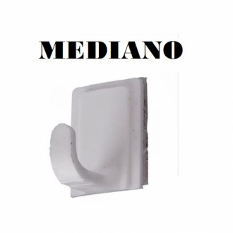 Gancho Pared Adhesivo Plastico Mediano X Und