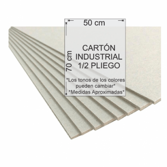 Carton Industrial 1/2 Pliego 50x70 - 1.5mm