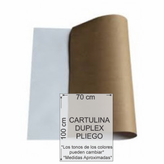 Cartulina Duplex - Maule 70x100 Cm 0.30 - 0.36