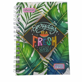 Libreta Primavera Flower Power 1/4 Carta Rayada 80h