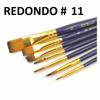 Pincel Fino Redondo Nro11 Ar1397 Arte Royal