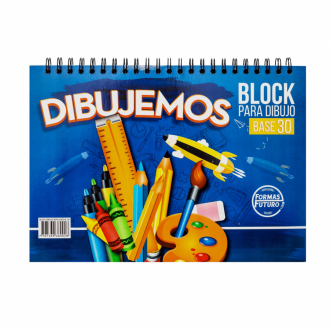 Block Base 30 Rotulado Argollado 50 Hojas Formas Futuro