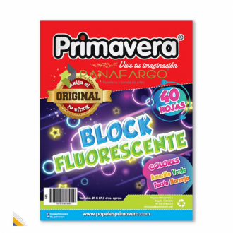 Block Iris Carta Fluorescente Primavera