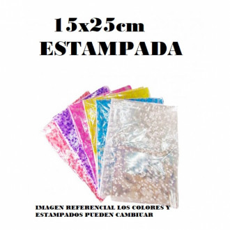 Bolsa Celofan Estampada 15x25 Cm X Und