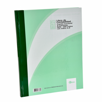Libro De Contabilidad 100f - 50 Hojas Con índice Az Taydem