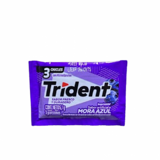 Trident Mora Azul X3 Chicles