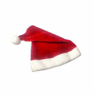 Gorro Navidad Gamusa Liso Economico X Und