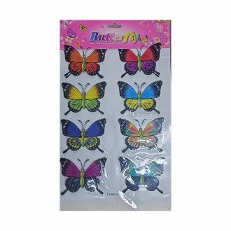 Mariposa Decorativa 3d Paquete X 8 Und