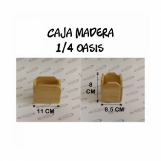 Caja Madera 1/4 Oasis 11 X 8.5 X 8 Cm