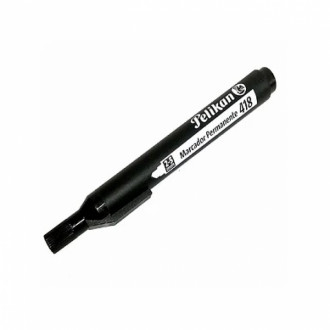 Marcador Pelikan Negro Permanente 418 Punta Gruesa X Und