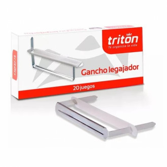 Gancho Legajador Triton Metálico Caja X 20 Juegos