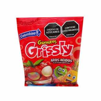 Gomitas Grissly Aros Acidos 72g Gomitas Grissly Aros Acidos 72g