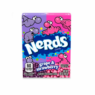 Caramelos Nerds Uva Y Fresa Caja X 46g