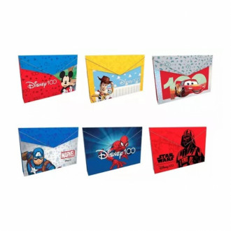 Carpeta Plastica Fuelle Oficio Tipo Sobre Estampada Primavera 233_018