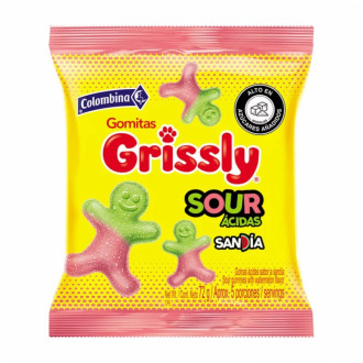 Gomitas Grissly Sour Acidas Sandia 72g