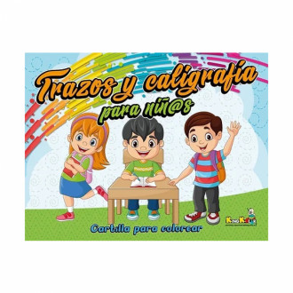 Cartilla Para Colorear Trazos Y Caligrafia Para Niños King Kolor