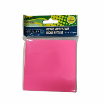 Taco Notas Adhesivas Post It X 100h 3  Pulg X 3 Pulg Multicolor Clickit
