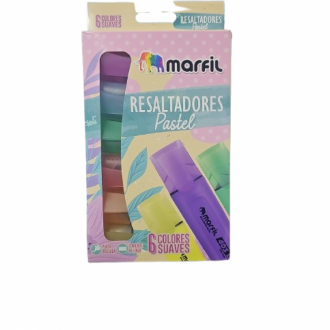 Resaltador Marfil Pastel Caja X 6