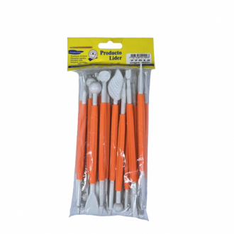Estiletes Plasticos Premium Naranja Paq X21 UNDS