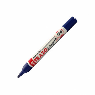Marcador Borrable Trazo Limpio Azul X Und