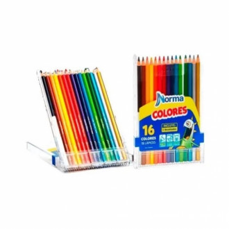 Colores Norma Caja X16 - 4mm 15 Lapices Caja Acrilica