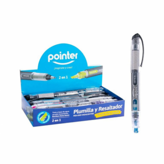 Boligrafo Y Resaltador Pointer Dual Pro Doble Punta Fp-2015a