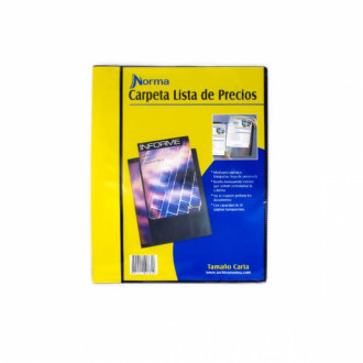 Carpeta Catalogo Carta Lista De Precios 24 Bolsillos Norma
