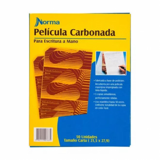 Papel Carbon Azul Carta Norma X Und
