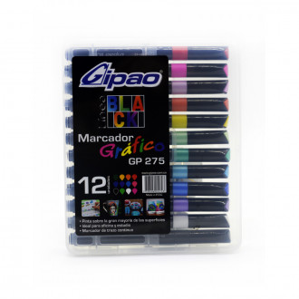 Marcador Grafico Gipao X 12unds Gp275