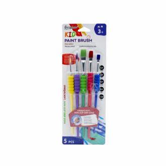 Pinceles Colores Surtidos Giorgione X 5 Und Con Soft Grip