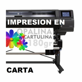 Impresion En Opalina Carta Con Papel