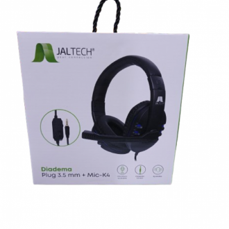 Diadema Plug 3.5mm + Mic  K4 Jaltech