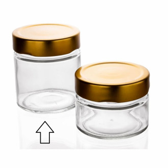 Frasco Vidrio Mb212r 212cc Con Tapa Metalica 70mm Ancha