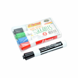 Marcador Borrable Eterna Set X4 Unds Et148