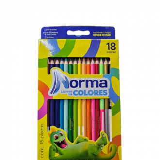 Colores Norma Caja X 18 - 4mm 15 Lapices