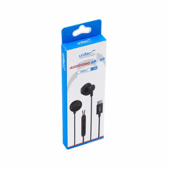 Audifonos  Ep-117 Tipo C 1.2m Unitec
