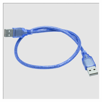 Cable Usb A Usb 50cm Azul Unitec