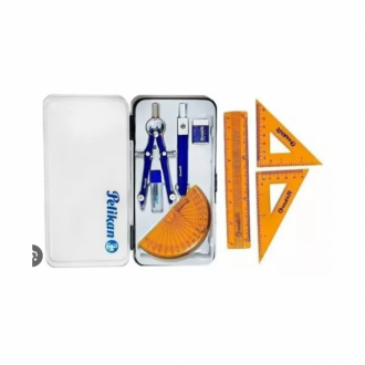 Compas Pelikan Metalico Precision Set Matematica X8 Piezas