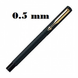 Boligrafo Tinta Mojada Tapa 0.5 Gp-2073 Negro Clip Dorado
