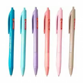 Boligrafo Offiesco Negro Cuerpo Pastel Retractil Semi Gel 0.7 Oe-055f X Und
