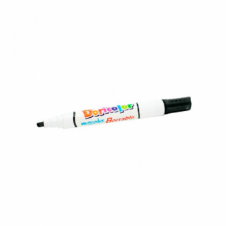 Marcador Borrable Doricolor Negro X Und